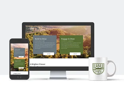 Stone County brand design branding city city branding community mobile responsive web web design website