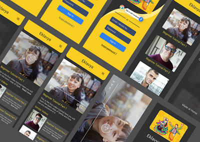 Eklavya App Design app app design dailyui dance design figma simple design tutorial ui ux video app