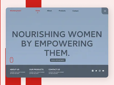 Women Power Web Design design ui