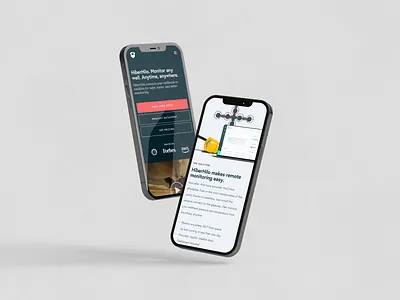 Hiber - Mobile Landing Page. b2b sales b2b website conversion hotjar mobile design mobile page mobile ui ui ui design user testing ux design