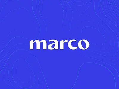 Marco - Custom type logotype blue brand branding clean design font logo marco sea type typeface typography vector