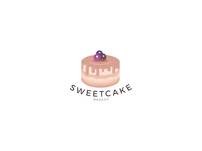 Sweet Cake Logo Design bakery bakery logo bakery packaging brand branding cake cake logo cake shop cakery cakes company illustrator logo logodesign logos logotype packaging vector