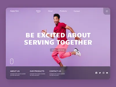 Service Landing Page design ui