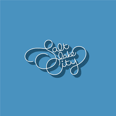 Swirly SLC design illustration minimal typography