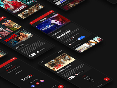 All app UI app design bongo entertainment app ui