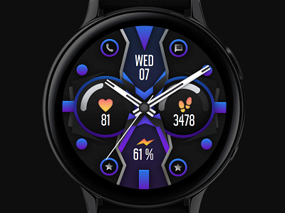 Colorful Watch Face colorful design electronics galaxy watch galaxywatch3 graphic design illustration modern samsung smart smartwatch tech technology ui watch watchface wearable