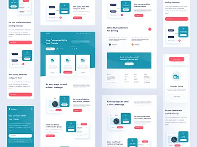 Kedaton - Messaging Platform Website Responsive branding chat concept email iconography icons illustration layout message mobile platform responsive tablet typography ui ux web web design website website design
