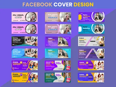 FACEBOOK COVER DESIGN back to school banner ads branding branding design digital marketing agency facebook ad facebook banner facebook cover facebook post illustraion illustrator instagram post modern banner sale banner social media social media design web banner youtube banner