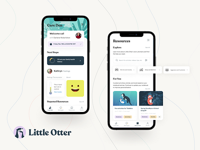 Little Otter children children care family feelings health health app healthcare library mental health mobile mobile design mood parents redesign resources thermometer ux ux ui uxui