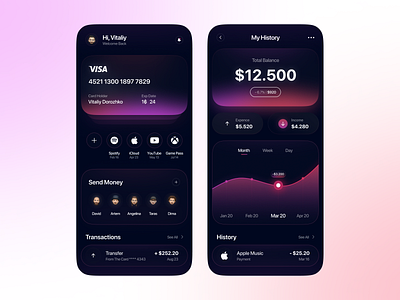 Financial app app design colorful design finance finance app financial financial management mobile mobile app mobile app design mobile ui ui uiux ux