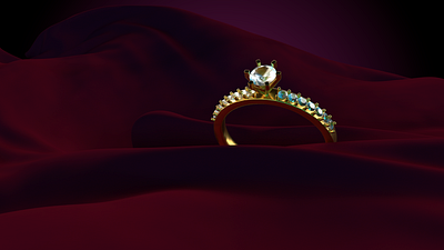 Dimond ring 3d art 3d artist branding c4d cinema 4d design illustration photoshop redshift