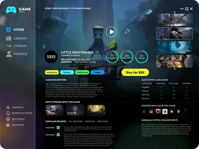 little higtmare branding design lending ui web