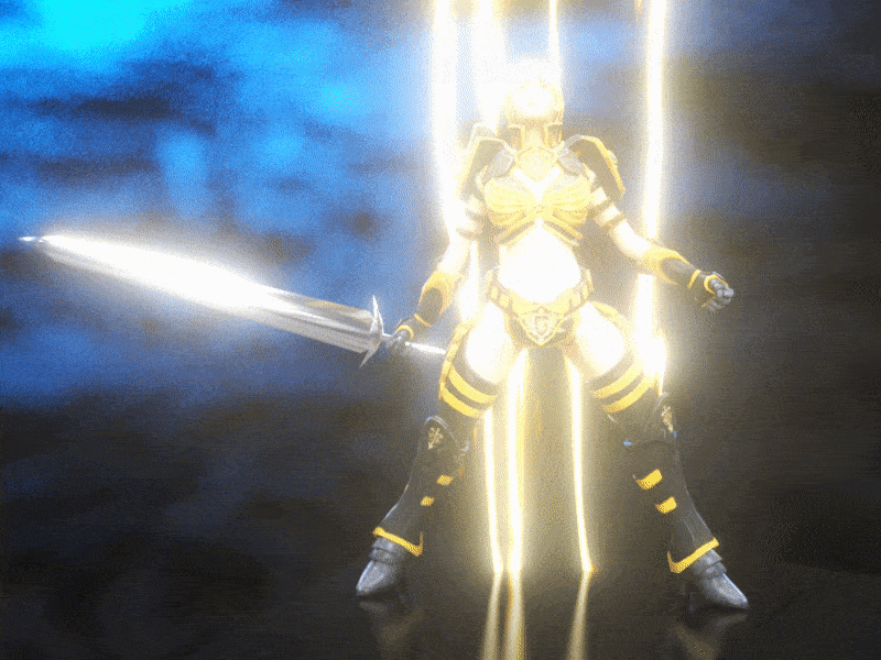 Sword Warrior 3d cg houdini mixamo redshift redshift3d