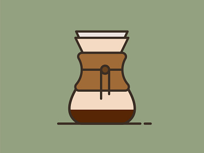 Chemex chemex coffee illustration pour over vector