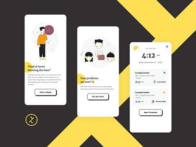 Team Timezones app design illustration mobile team time timezone timezones tool ui uidesign uiux uxdesign