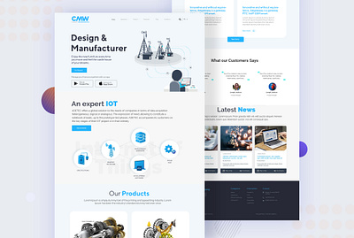 CMW Manufacturer web template design 2021 landingpage page design ui design uiux web design webdesign webpage