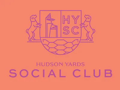 Hudson Yards Social Club Logo Exploration 2 branding design illustrator typography vector