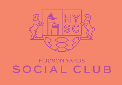 Hudson Yards Social Club Logo Exploration 2 branding design illustrator typography vector