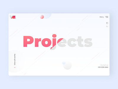 Portfolio page Develop Agency agency business design desktop flat minimal ui web