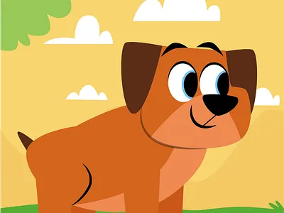 Park Dog dog illustration kids park