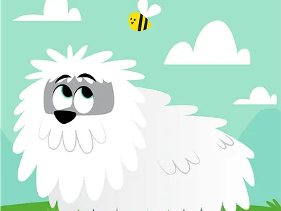 Park Dog 2 bee dog illustration kids