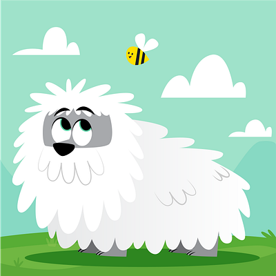Park Dog 2 bee dog illustration kids