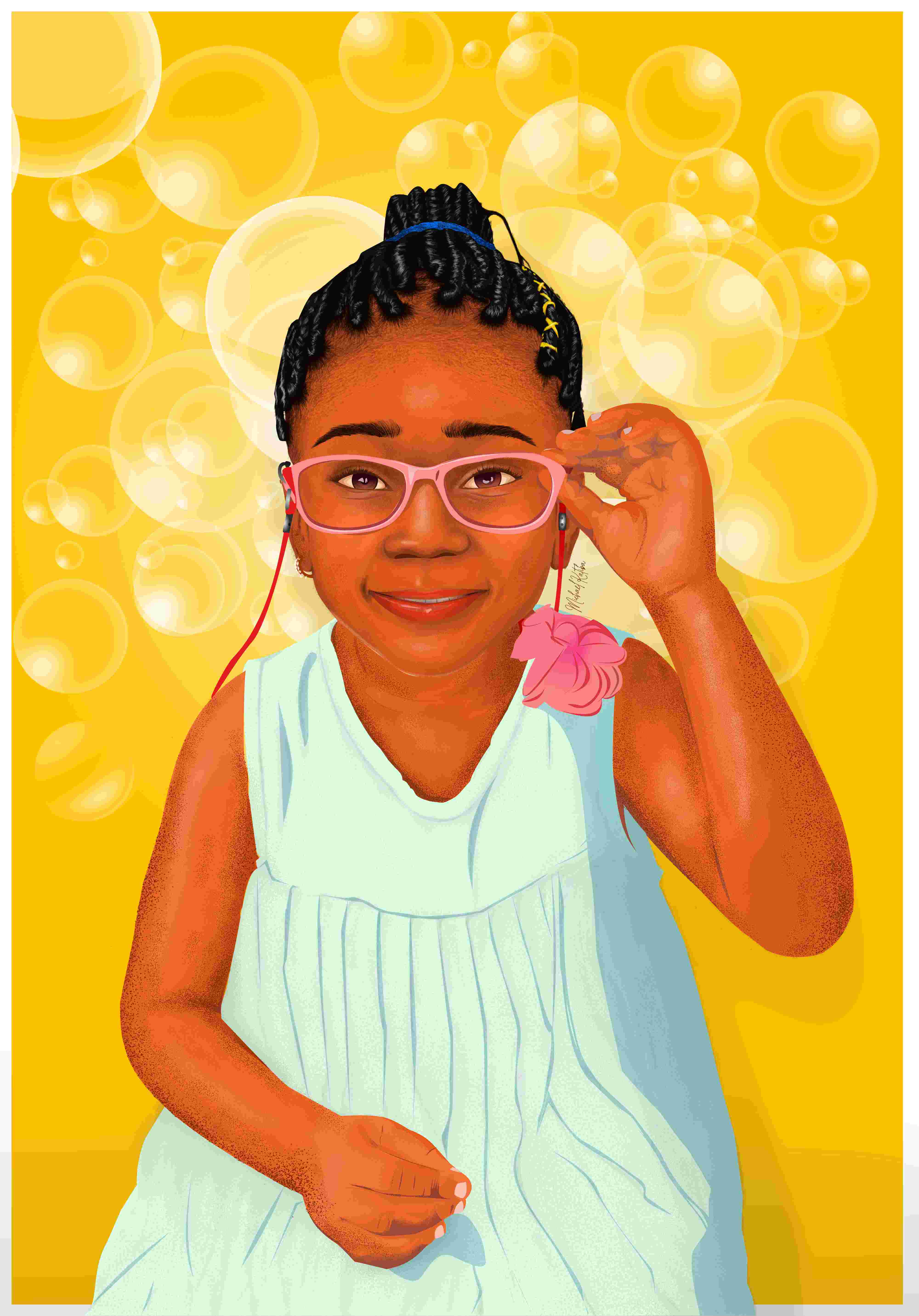 Example of Semi-Realistic Cartoon Illustration