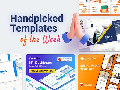 Our Handpicked Templates of the week 🔥 business clean creative dashboard dashboard design design education general lesson infographic it kpi lesson pitchdeck portfolio powerpoint powerpoint template pptx presentation slides socialmedia