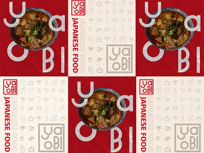 "Yaobi" Poster Branding beverage brand identity branding food food and beverage illustration jepanese logo packaging ramen restaurant sushi