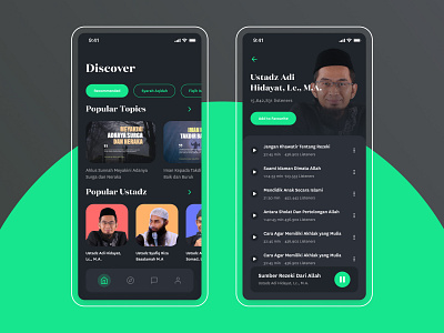 Da'wah podcast app daily ui dailyui dawah design graphic design podcast podcast app podcast ui podcasts ramadan ui ui ux ui design user experience user experience design user interaction user interface user interface design ux ux design