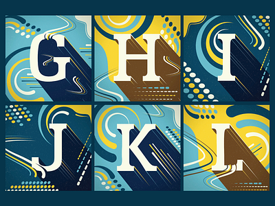 36 Days of Type 2021 -- G through L 36daysoftype alphabet branding design drawing illustration lettering logo type typography vector