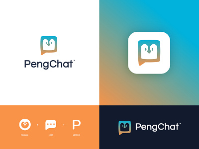 PengChat™ buy chat clever client concept creative design ecommerce illustration logo logo design mark minimal penguin sell simple store symbol ui ux