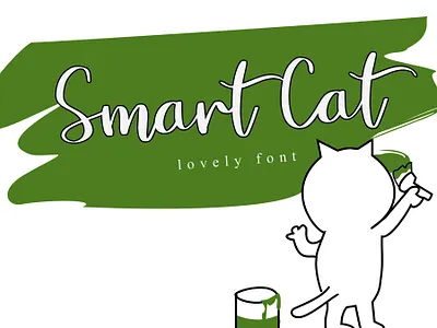 Smart Cat calligraphy design font design fonts handmade handwritten littering logo modern calligraphy script typography wedding
