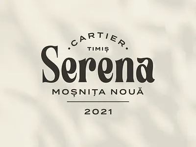 Serena badge brand branding geometry letters logo logo design logotype type typeface