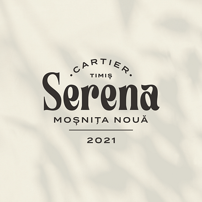 Serena badge brand branding geometry letters logo logo design logotype type typeface