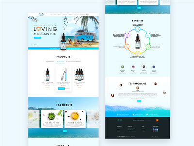 Organic oil website ui exploration landingpage page design ui design uiux webdesign