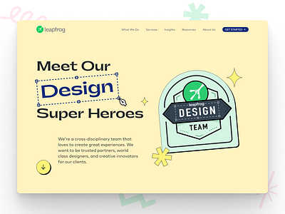 Leapfrog Design Microsite homepage landingpage microsite website