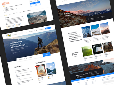 Adventure Travel Association Website - Explorations design homepage homepage design landing page travel travel website ui ui ux user interface user interface design ux web design web design agency web ui webdesign website