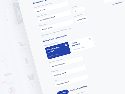 Online Shop UI card concept design figma home interface typography ui ux web