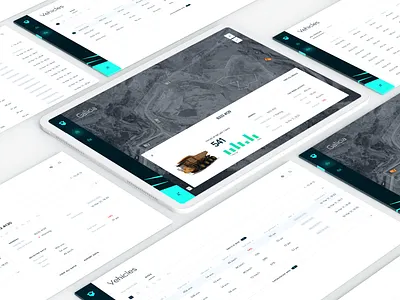 Hiber - Mission Control. dashboard dashboard app dashboard ui dashboard ux gps heavy equipment mining monitoring sensor tracker ui ux vehicle