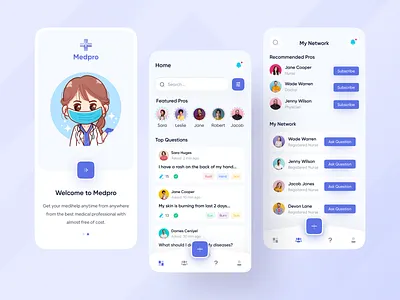 Medi Pro - Medical Help App Exploration 🔥🔥 app app design best shot creative design dribbble best shot ios android interface medical app minimal clean new trend mobile design modern design popular design popular shot popular trending graphics trending ui user interface design web app typography