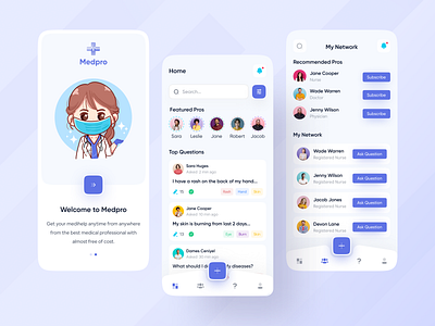 Medi Pro - Medical Help App Exploration 🔥🔥 app app design best shot creative design dribbble best shot ios android interface medical app minimal clean new trend mobile design modern design popular design popular shot popular trending graphics trending ui user interface design web app typography