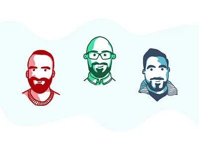 Meet the Design Team character design design illustration minimal vector