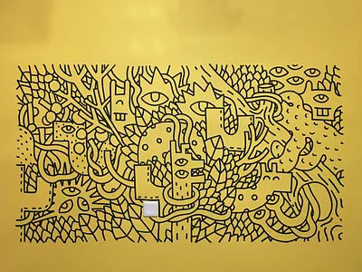 MY NEPHEW AND NIECE WALL 2colour animals characters children doodles draw drawing kids kids art kidsroom mural paint painting pattern room sdeviano wall wallpaper