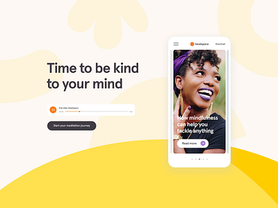 Headspace case study animation branding case study design headspace health meditation ui web