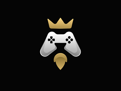 lion stick game animal apps brave crown design game gaming icon king lion logo playstation stick vector xbox