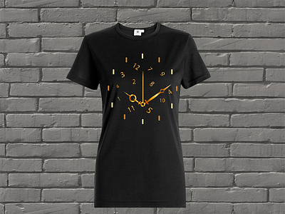 Gold watch. arrows clock clock t shirt gold gradient mathematics numbers numerology. time timer