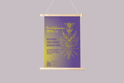 Poster, Bärner Wildpflanzen Maerit Bern, 2017 graphic design poster design