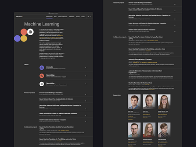 NLP Tartu Service Detail clean dark ui illustration landing language minimal neuro science typography ui ux web website