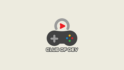 CLUB IF DEV branding design flat illustration logo minimal